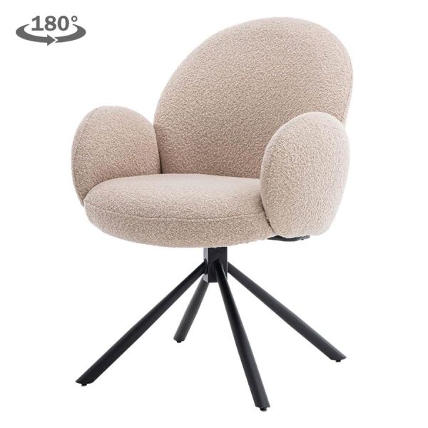 Imola Armstoel - fabric Ascot 12 Beige (draaibaar) Tower Living