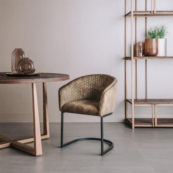 Pellaro Armstoel - fabric Adore 16 Forest green Tower Living - Afbeelding 2