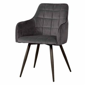Silva Armstoel - fabric Bluvel 14 grey Tower Living