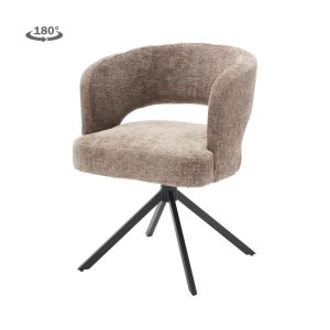 Mura Armstoel - fabric Haga 39 cappuccino (draaibaar) Tower Living