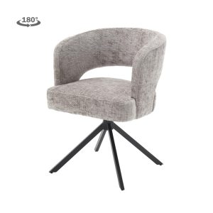 Mura Armstoel - fabric Haga 09 silver (draaibaar) Tower Living