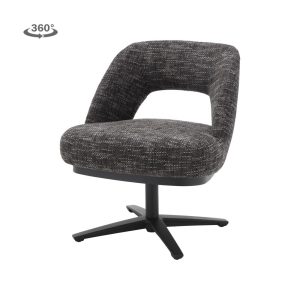 Caldes Lounge Stoel - fabric TED 17 blue-grey (draaibaar) Tower Living
