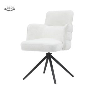 Rumo Armstoel - fabric ATS118-2 ecru (draaibaar) Tower Living