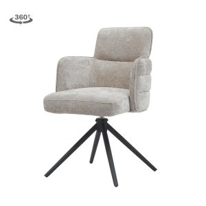 Rumo Armstoel - fabric ATS118-4 beige (draaibaar) Tower Living