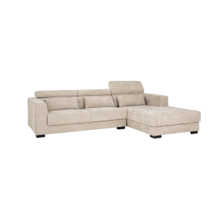 Brighton 3-AL + Chaise R - fabric XS85 15 Ivory Tower Living