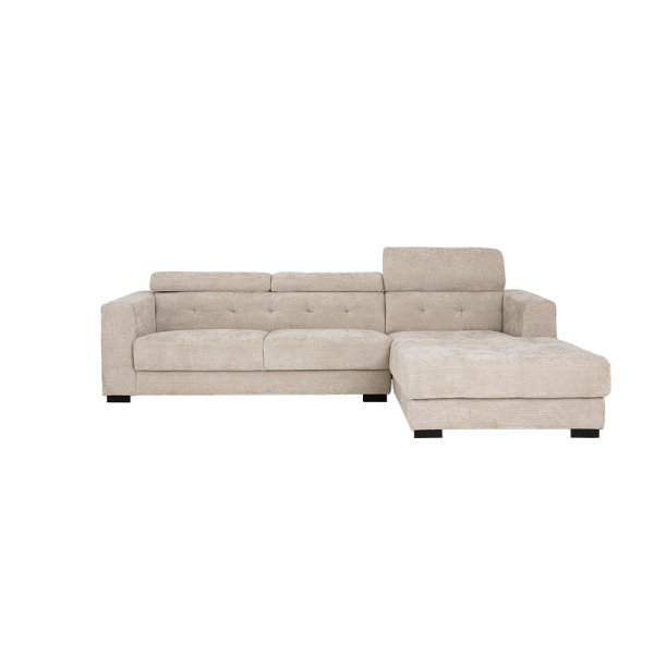 Brighton 3-AL + Chaise R - fabric XS85 15 Ivory Tower Living - Afbeelding 3