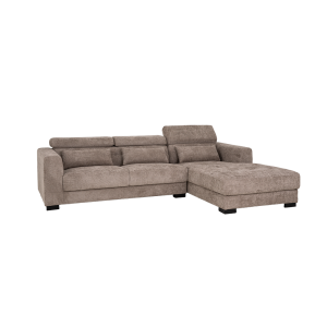Brighton 3-AL + Chaise R - fabric XS85 17 Taupe Tower Living