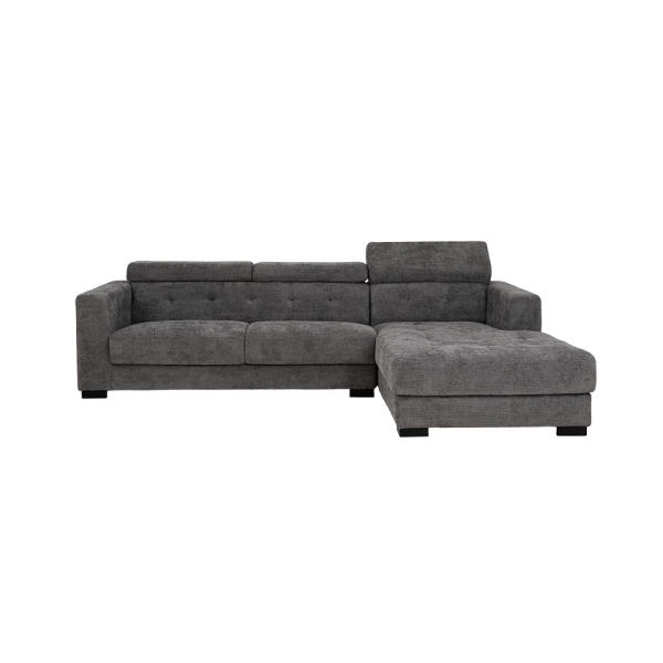 Brighton 3-AL + Chaise R - fabric XS85 19 Light grey Tower Living - Afbeelding 3