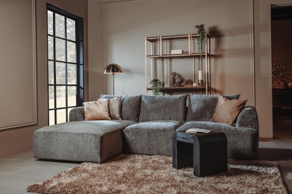 Canterbury 2 5-AR + Chaise L - Mona 464 Cement Grey Tower Living - Afbeelding 3