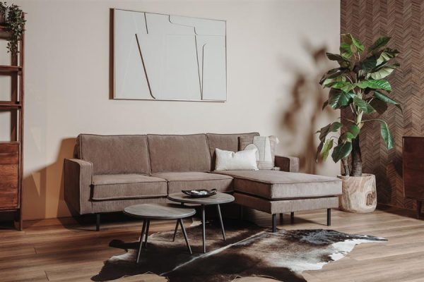 Derby 2 5-AL/AR + Chaise R/L - Lara 005 Pale Brown Tower Living - Afbeelding 2