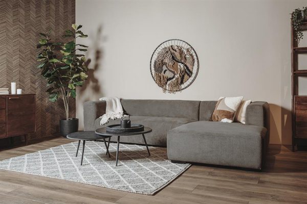 Glasgow 2 5-AL + Chaise R - Enjoy 456 Iron Grey Tower Living - Afbeelding 2