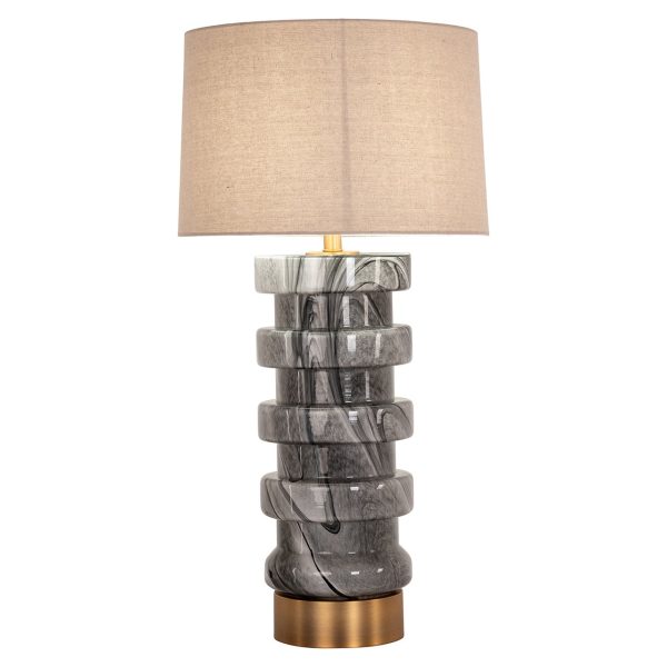 Tafellamp Jaylee (Black/white) Richmond Interiors - Afbeelding 2