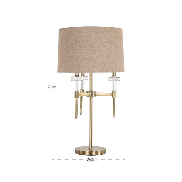 Tafellamp Josie (Brushed Gold) Richmond Interiors - Afbeelding 3