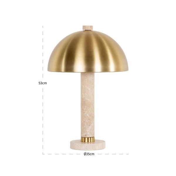 Tafellamp Jara (Brushed Gold) Richmond Interiors - Afbeelding 3