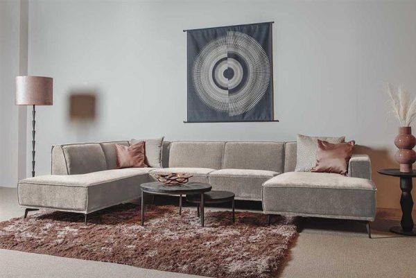 Leeds Chaise R - 2 5 - Ottoman L - City 120 Beige Tower Living - Afbeelding 2