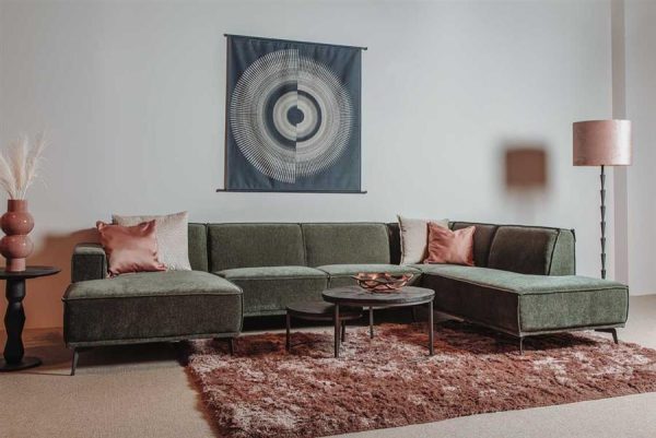Leeds Chaise L - 2 5 - Ottoman R - City 355 Bottle Green Tower Living - Afbeelding 2