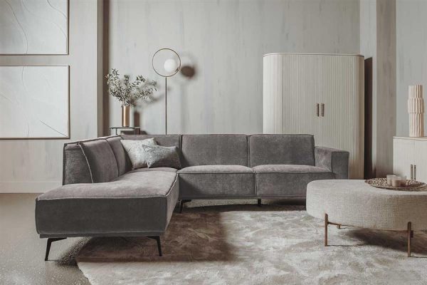 Leeds 2 5-AR + Ottoman L - City 453 Moss Grey Tower Living - Afbeelding 2