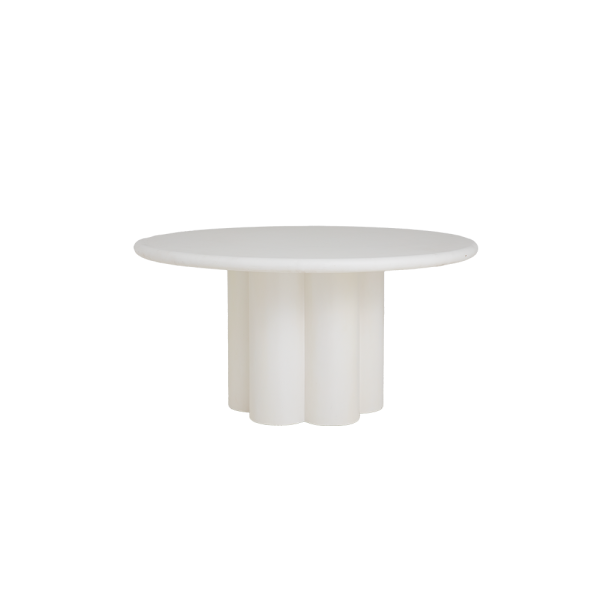 Melzo Eetkamertafel rond wit 130 cm Tower Living