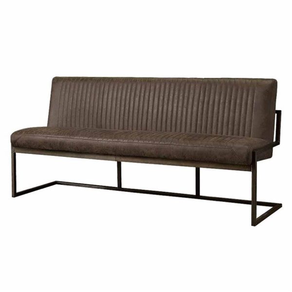 Ferro Bankje 155 - fabric Savannah dark brown Tower Living