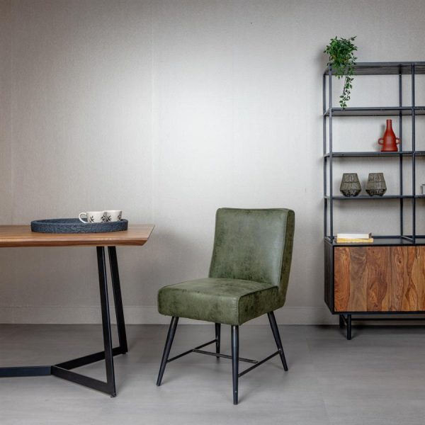 Belmonte Eetkamerstoel - fabric Cherokee 13 green Tower Living - Afbeelding 5