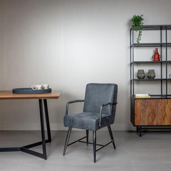 Belmonte Armstoel - fabric Cherokee 1 grey Tower Living - Afbeelding 5