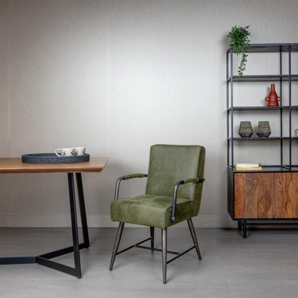 Belmonte Armstoel - fabric Cherokee 13 green Tower Living - Afbeelding 5