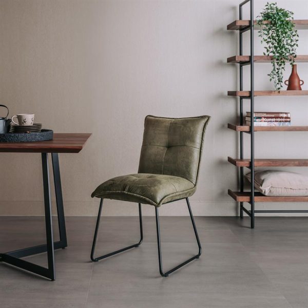 Seda Stoel - fabric Cherokee 13 green Tower Living - Afbeelding 2