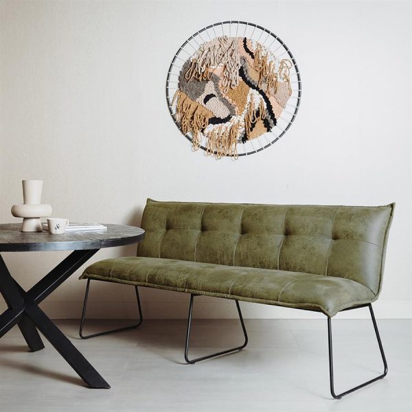 Seda Bankje 155 - fabric Cherokee 13 green Tower Living - Afbeelding 2