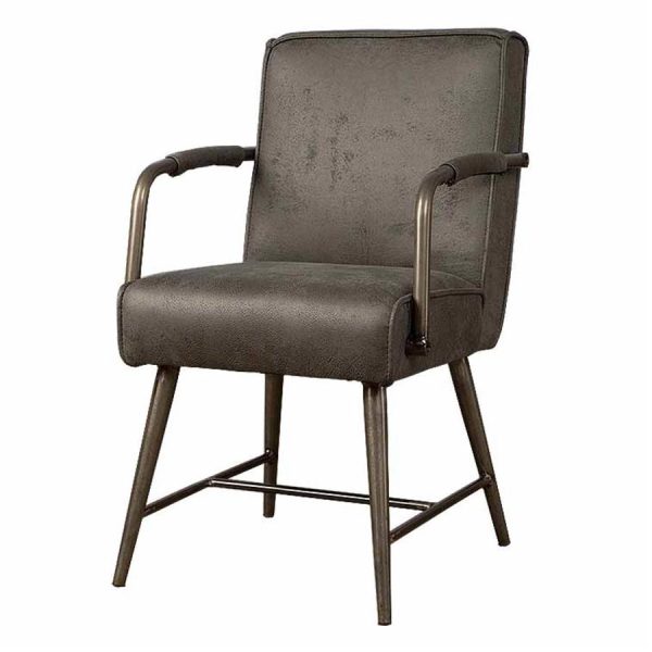 Belmonte Armstoel - fabric Cherokee 1 grey Tower Living - Afbeelding 4