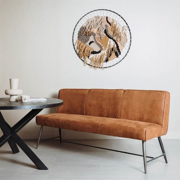 Belmonte Bankje 155 - fabric Cherokee 8 cognac Tower Living