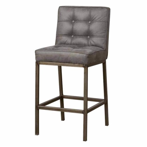 Vasco Barstoel - fabric Amazon 2 grey Tower Living - Afbeelding 2