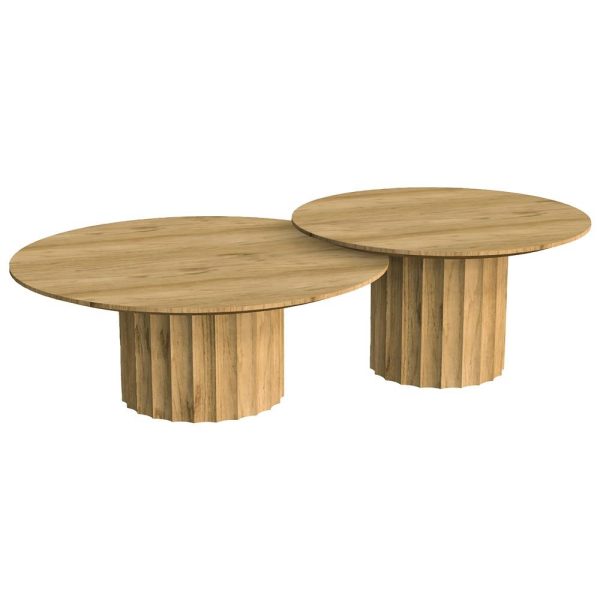 Crotone Salontafel set 90ø / 60ø cm Tower Living