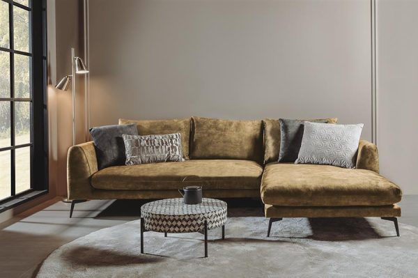 Nottingham  2 5-AL + Chaise R - Adore 015 Yellow Orange Tower Living - Afbeelding 2