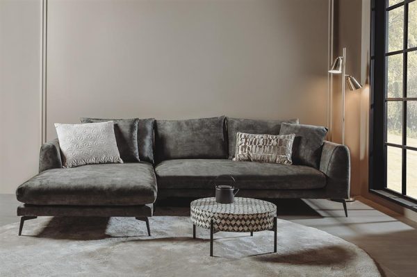 Nottingham  2 5-AR + Chaise L - Adore 017 Grey Olive Tower Living - Afbeelding 2