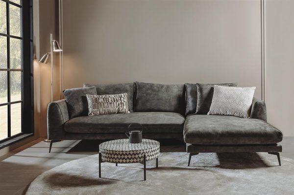 Nottingham  2 5-AL + Chaise R - Adore 017 Grey Olive Tower Living - Afbeelding 2