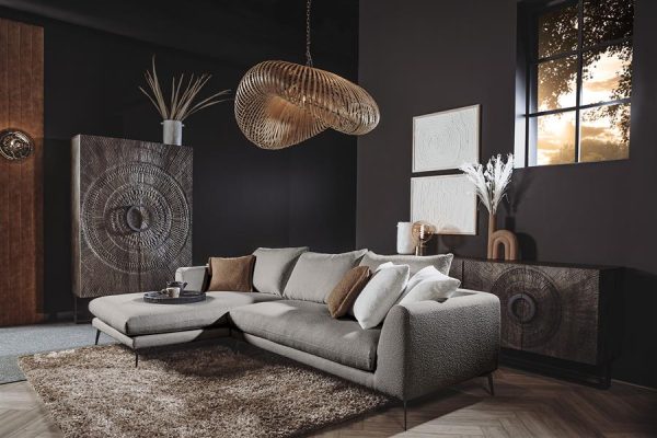 Nottingham 2 5-AR + Chaise L - Copenhagen 803 Cement Grey Tower Living - Afbeelding 2