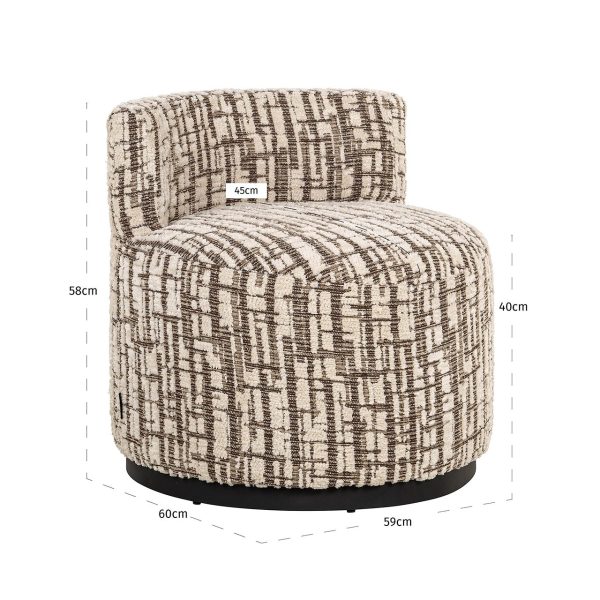 Stoel Franny cream dalia (Dalia 11 Cream) Richmond Interiors - Afbeelding 5