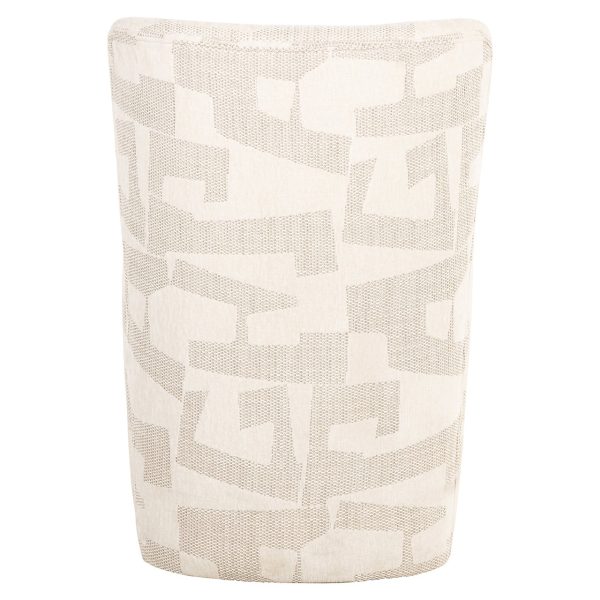 Stoel Lorain met wieltjes beige graffic (Beige graffic) Richmond Interiors - Afbeelding 3