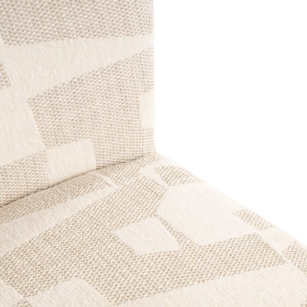 Stoel Lorain met wieltjes beige graffic (Beige graffic) Richmond Interiors - Afbeelding 6