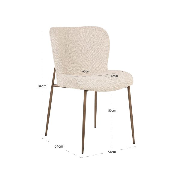 Stoel Odarby biscotti (set van 2) (Biscotti) Richmond Interiors - Afbeelding 5