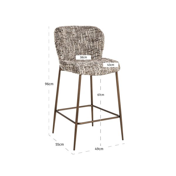 Counterstoel Odarby brown omara (Brown omara) Richmond Interiors - Afbeelding 5