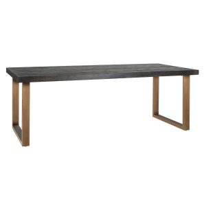 Eettafel Blackbone brass 180 (Black rustic) Richmond Interiors