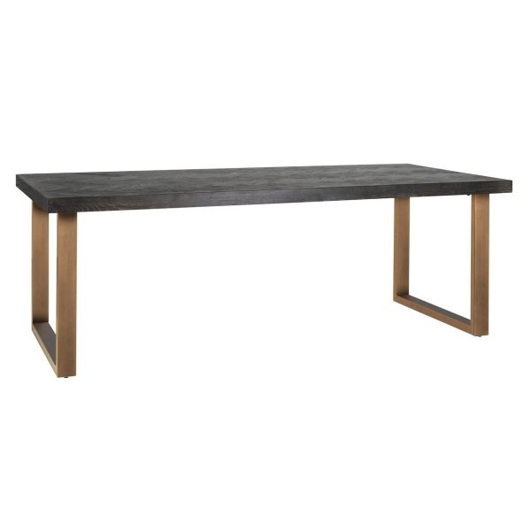 Eettafel Blackbone brass 180 (Black rustic) Richmond Interiors