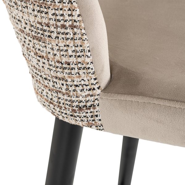 Barstoel Tabitha trendy nature / quartz khaki fire retardant (Be Trendy 01 Nature) Richmond Interiors - Afbeelding 8