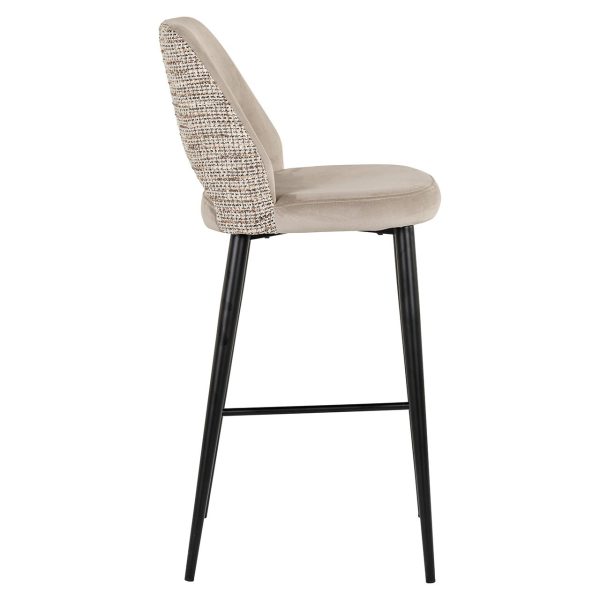 Barstoel Tabitha trendy nature / quartz khaki fire retardant (Be Trendy 01 Nature) Richmond Interiors - Afbeelding 2