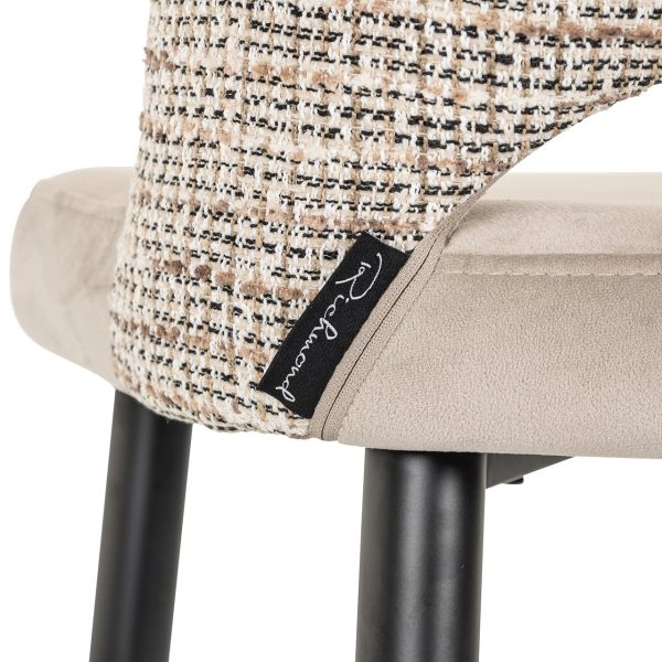 Barstoel Tabitha trendy nature / quartz khaki fire retardant (Be Trendy 01 Nature) Richmond Interiors - Afbeelding 6