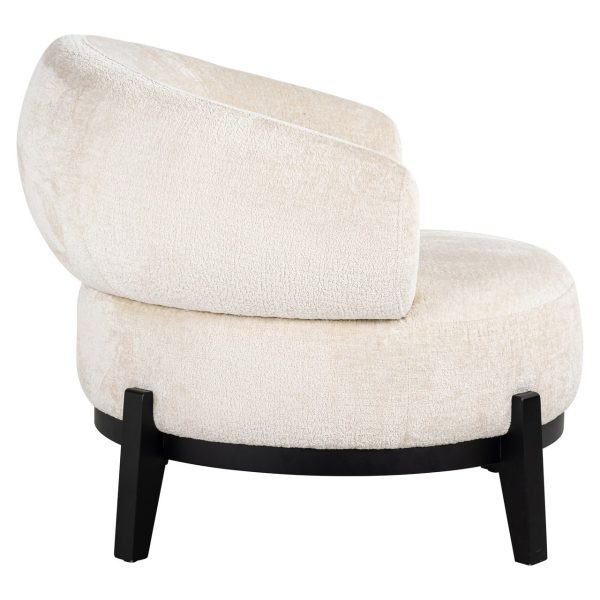 Fauteuil Montana white chenille (Bergen 900 white chenille) Richmond Interiors - Afbeelding 2