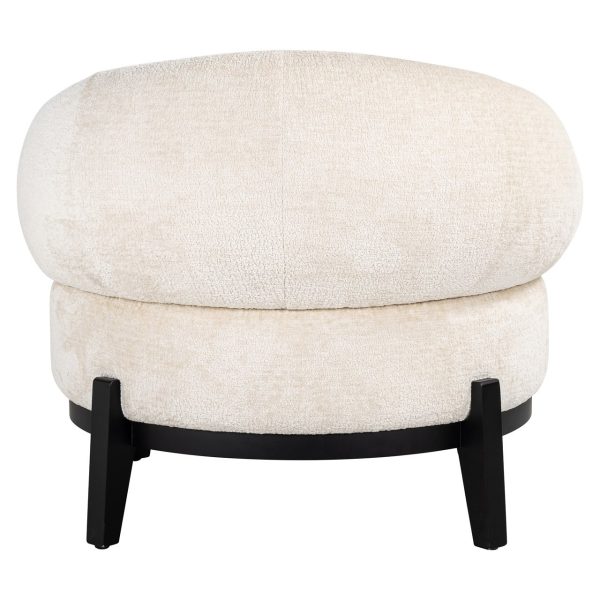 Fauteuil Montana white chenille (Bergen 900 white chenille) Richmond Interiors - Afbeelding 3