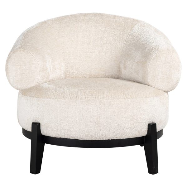Fauteuil Montana white chenille (Bergen 900 white chenille) Richmond Interiors - Afbeelding 4