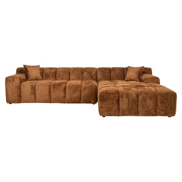 Sofa Cube 3-zits + lounge rechts (Be Lovely 603 Cinnamon) Richmond Interiors - Afbeelding 4